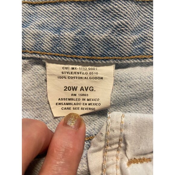 Route 66 Jeanswear Relaxed Fit Light Wash Denim Jeans size 20 Average - Picture 6 of 16